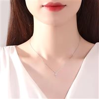 Necklace Gaurosa Fantasy in Silver LLN-021 - LLN-021